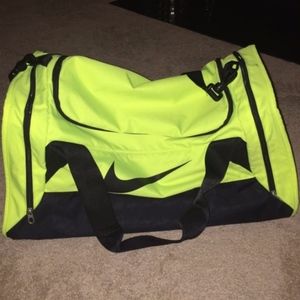 Neon Green Duffle Bag